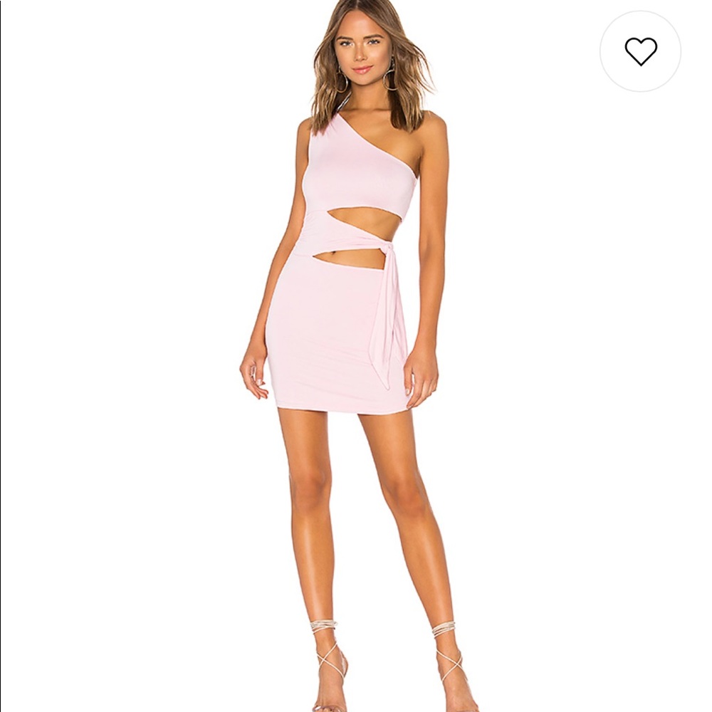 Lovers + Friends Pink One-Shoulder Mini Dress